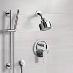 Remer SFR71 Chrome Shower Set with Multi Function Shower Head and Hand Shower